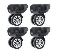 4Pcs Suitcase Replacement Wheels, Luggage Wheel Replacement Spare Spinner Caster for Suitcase Wheel Repair Swivel Universal Wheel, Black