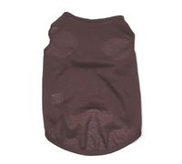 4pcs Summer Pet Clothes for Small Medium Dogs Solid Cotton T-shirt Dogs Accessories Cat Vest Shirts(Brown,L)