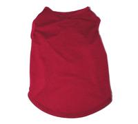 4pcs Summer Pet Clothes for Small Medium Dogs Solid Cotton T-shirt Dogs Accessories Cat Vest Shirts(Red 2,XL)