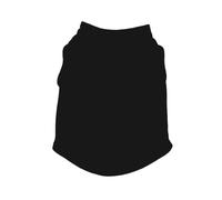4pcs Summer Pet Clothes for Small Medium Dogs Solid Cotton T-shirt Dogs Accessories Cat Vest Shirts(Black,L)