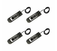 4PCS Surfboard Fin Buckle, Nylon Water Divider Tail Clip for Surfboard and Paddle Board, Fixed Fin Lock Accessory for Longboard SUP Inflatable, Black, 4.3x1.4cm