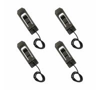 4PCS Surfboard Fin Clips, Replacement Fin Buckle for Longboard, Paddle Board and Inflatable Surfboard, Black Nylon Tail Clip Water Divider Skeg Lock Accessory
