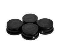4pcs Surfboard Leash Plug Plastic round Cup for Foot Ropes Black PVC | Impact-resistant Design, Reliable Linking for Water Sports Sessions, Fits Most Boards, for Kayak Anglers and Board Repairers