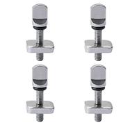 4Pcs Surfboards Fin Screw 316 Stainless Steel Fin Bolt Kit Fin Plate Replacement Accessories for Long Board, Inflatable SUP, Paddle Boards, Silver