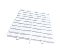 4pcs Swimming Pool Drainage Overflow Grate Cover Strip - Durable PPS Plastic Floor Drain Covers for Indoor/Outdoor Use, 30x100CM, Essential Grating Solution for Pools and Spas (18x 100cm 2pcs)