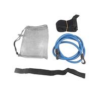 4Pcs Swimming Trainer Resistance Rope Set, Lifeline Strength Exercise Equipment for Indoor Outdoor Pools, Adjustable Swim Training Belt for All Skill Levels (Blue)