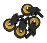 4pcs Swivel Trolley Casters for Utility Cart Replacement, Plastic