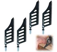 4Pcs T Shank Jigsaw Blades,Flush Cutting Jig saw Blade 112mmx32mmx1.2mm High Strength Coarse Tooth,Compatible with Dewalt,Compatible with Bosch - 11 TPI