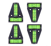 4pcs T-Type Bubble Level with Magnet 2D Acrylic ABS