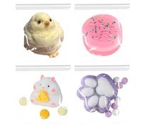 4PCS Taba Squishy Set, Fufu Squishy Taba Squishies, Taba Squishy Kit, Fufu Cat Paw Squishy Toys, Cheese Hamster Squeeze Toys for Kids and Adults