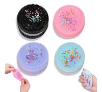 4Pcs Taba Squishy Toys, Biscuit Squishy Stress Relief Toy, Pinching Sandwich Simulation Stress Toys, Ultra Soft Biscuit Decompression Squeeze Toys, Fufu Squishy Fidget Toys for Kids Adults