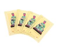 4pcs Tai Sui Amulet Card, Copper Zodiac Protection Charm for Goat Year | Golden Finish, Symbolic Feng Shui Protection, Discreet Wallet Gift, Suitable for Card Holders, Red Envelopes and Car Displays