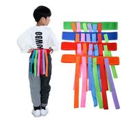 4Pcs Tail-Pulling Game Props for Kids Fun Oxford Fabric Belts for Outdoor Play Enhance Parent-Child Interaction and Logical Thinking