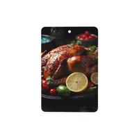 4pcs Tantalizing Roast Turkey Car Aroma Diffuser Rectangle Hanging Fragrance Tablet Car Interior Decoration Closet Shoe Closet Fragrance Freshener