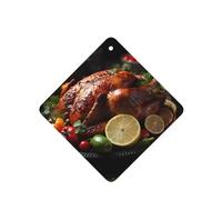 4pcs Tantalizing Roast Turkey Car Aroma Diffuser Square Hanging Fragrance Tablet Car Interior Decoration Closet Shoe Closet Fragrance Freshener
