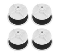 4pcs Tap Hole Blanking Plug Kitchen Sink Stopper Cover White | Plastic Body, Silicone Gaskets, Longer Threaded Shanks, Good Sealing for Stainless Steel Sinks and Granite