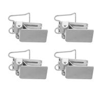 4pcs Tapestry Wall Hanging Clips Heavy Duty Carpet Hanging Clips Solid Base Plate for Office and Hotel Blanket Holders