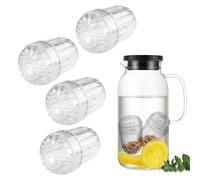4PCS Tea Infuser, Plastic Mesh Detachable Fruit Infuser Insert & Water Infuser Insert, Tea Diffusers for Loose Tea, Tea Strainers for Loose Tea, Tea Ball for Stanley/Hydro Flask (-20° to 110°)