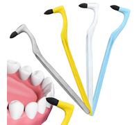 4Pcs Teeth Stain Remover, Professional Tooth Stain Eraser, Teeth Cleaning Kit, Dental Plaque Tartar Eraser Polisher, Plaque-Remover for Removing Plaque & Stains (White/Yellow/Blue/Grey)