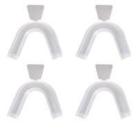 4Pcs Teeth Whitening Mouth Trays,Teeth Mould Guards Moldable,Moldable Tooth Whitening Gum Shield,Thermoplastic Tooth Guards Dental Oral Care Kit,for ToothWhitening ToothProtecting