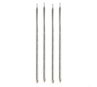 4pcs Telescopic Antenna 5.6M/18.4FT Stainless Steel Whip Antenna for Ham Radio Shortwave Amateur Radio DIY 14 Sections Silver M10 Connection