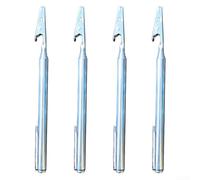 4pcs Telescopic for Alligator Clips Stainless Steel Extendable Wire Clamp Retractable Crocodile Clip for Electronics Auto Repair Jewelry(Silver)