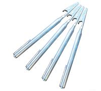 4pcs Telescopic for Alligator Clips Stainless Steel Extendable Wire Grabber for Narrow Space Retrieval & Jewelry Repair - Retractable Pocket Clip 155mm(Black)