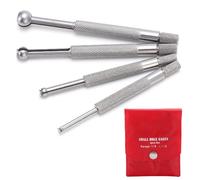4PCS Telescopic Hole Gauge Set 3-13mm - Full Ball Bore Gauge,Full Round Spherical Shaped Hardened Bore Gauge for Measuring Holes Slits Grooves