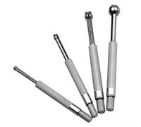 4pcs Telescopic Inner Diameter Gauge Set 3-13mm Adjustable Hole Measuring Tool Carbon Steel with Knurled Lock for Small Holes Slits Grooves Workshop Home