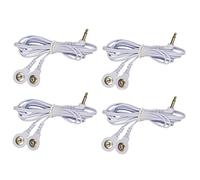 4PCS TENS Wire Cable, Electrode Lead Wires Cable for Tens Machines 3.5mm Plug to 3.5 mm Snap