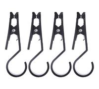 4pcs Tent Canopy Clips Black Pp Outdoor Rope Clamp