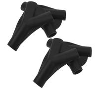 4pcs Tent Pole Tee Connector 3 Way 150 Degree Nylon Black | 19 MM Inlet, 9.5mm Outlets, 150 Degree Y Shape, for Tarps and Tents