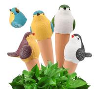 4Pcs Terracotta Self-Watering Spikes Automatic Slow Release Irrigation Stakes for 2-3 Days 90ml Bird Shape Automatic Watering Globe Plant Waterer Stake Insert Device for Gardening Lovers(Mixed Color)