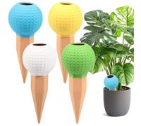 4Pcs Terracotta Watering Spikes,Terracotta Self Watering Spike Excellent Drainage Self Planter Insert for Indoor and Outdoor Plant(colour-4-golf)