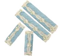 4pcs Thick Quilted Handle Cover Cloth Protector for Fridge and Cabinet | Brown Cloth Wrap, Protects from Fingerprints and Water, Soft Fit or Other Shapes Random Color