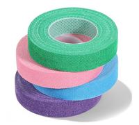 4PCS Thimble Tape - Self-Adhesive Finger Protectors for Sewing, Hand Embroidery Quilting - Adjustable Cotton Thimbles for DIY Crafts, Colorful Crochet Finger Guard Supplies