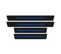 4pcs Threshold Protective for Audi A5 COUPE 2door B9 2017-2023, Car Door Sill Protector Carbon Fiber Anti Scratch Kick Plate Cover Sticker,Blue-1