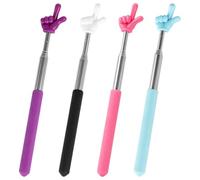 4pcs Thumb-Sized Mahjong Accessories Grabber (Pink, Black, Blue, Purple), Retractable Tile Takers for Reaching & Picking Up Mahjongs, Smooths American/Chinese Mahjong Game Nights, Clubs & Travel