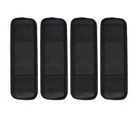 4pcs Tie Down Strap Protective Sleeves, 12x4in Oxford Premium Universal Ratchet Straps Protective Covers for Boat Trailers Jetski Yacht (Black)