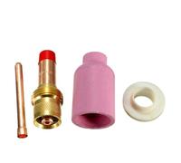 4Pcs TIG Gas Lens KIT Size 1.0mm/1.6mm/2.4mm/3.2mm FIT Welding Torch PTA DB SR WP17 18 26 Series Welding Torch Set(3.2mm)