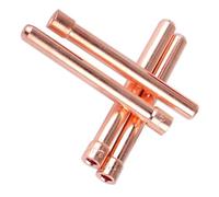 4pcs TIG Welding Torch Collet Set (10N22/10N23/10N24/10N25), Gold Copper Chucks for WP17/WP18/WP26 Air-Cooled Torches, 1.0-3.2mm Aperture, 50x5mm Dimensions