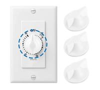 4pcs Timer Switch Knob Compatible with Intermati-c, Timer Knob 146MT574 Replacement for FD Series Spring Wound Timers for Wall Timer Bathroom Fan Motor Heater Light