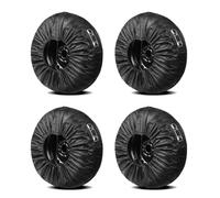4PCS Tire Covers Spare Wheel Protector Tough 190T Polyester Taffeta Cover with Tool Storage Bag Handle for Cars SUVs Vans Pickup Trucks Fits 13 to 18 Tires