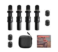 4PCS Tire Deflator Valve, Automatic Tire Deflators Kit Adjustable Auto-Stop Tire Deflator Tire Valve 10-30PSI Tire Pressure Deflators Bleeder Valve for Car SUV RV ATV