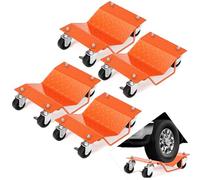 4Pcs Tire Wheel Dolly, 1500LBS Per Dolly Heavy Duty Car Moving Dolly with Lockable Casters Car Lift Dollies Set for Trucks Motorcycles Auto Repair Moving