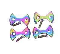 4PCS Titanium Bike Pedal Plate Cleats for SpeedPlay Zero &Light Action Bicycle Replace Parts Tiremet (colorful)