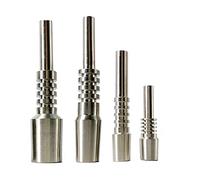 4Pcs Titanium Nail Titanium Tip 10/14 / 18mm for Honey Bird Kits and Miniature Nectar Collectors