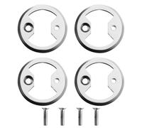 4PCS Titanium pedal plate ti bow tie fit Cycling Pro Mtb Bike Bicycle Pedal Plate Cleats FOR Wahoo SpeedPlay Comp Zero Aero NanoPCS (Silvery-4PCS)