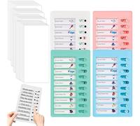 4PCS To Do List Chores Chart for Kids, Checklist Board Detachable Reusable, Daily Schedule Behavior Chart with 40 Blank Paper for Adults Office