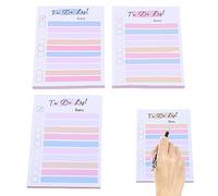 4Pcs to Do List Pad, Appointment Practical to Do List Pad,200 Sheets 5.12 x 3.15Inch Tear Off Portable Efficient Organization for Home Office School Grocery Personal Plan